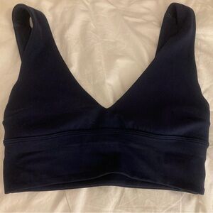Women's Lululemon deepVneck  Navy Sports Bra size Small
